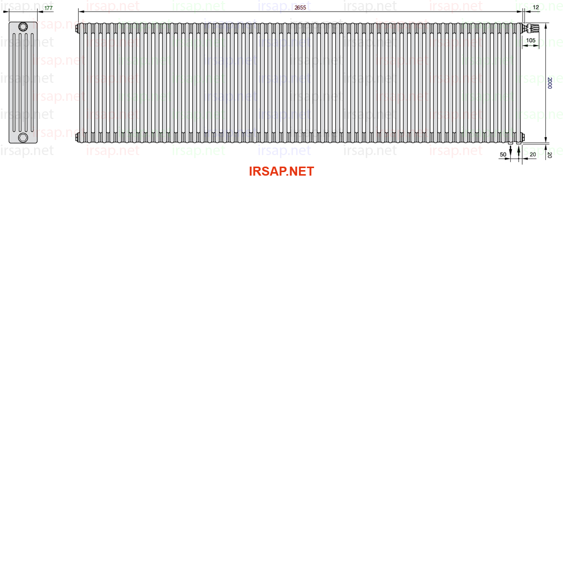 Радиатор IRSAP Tesi 52000/59 T25 CL 01